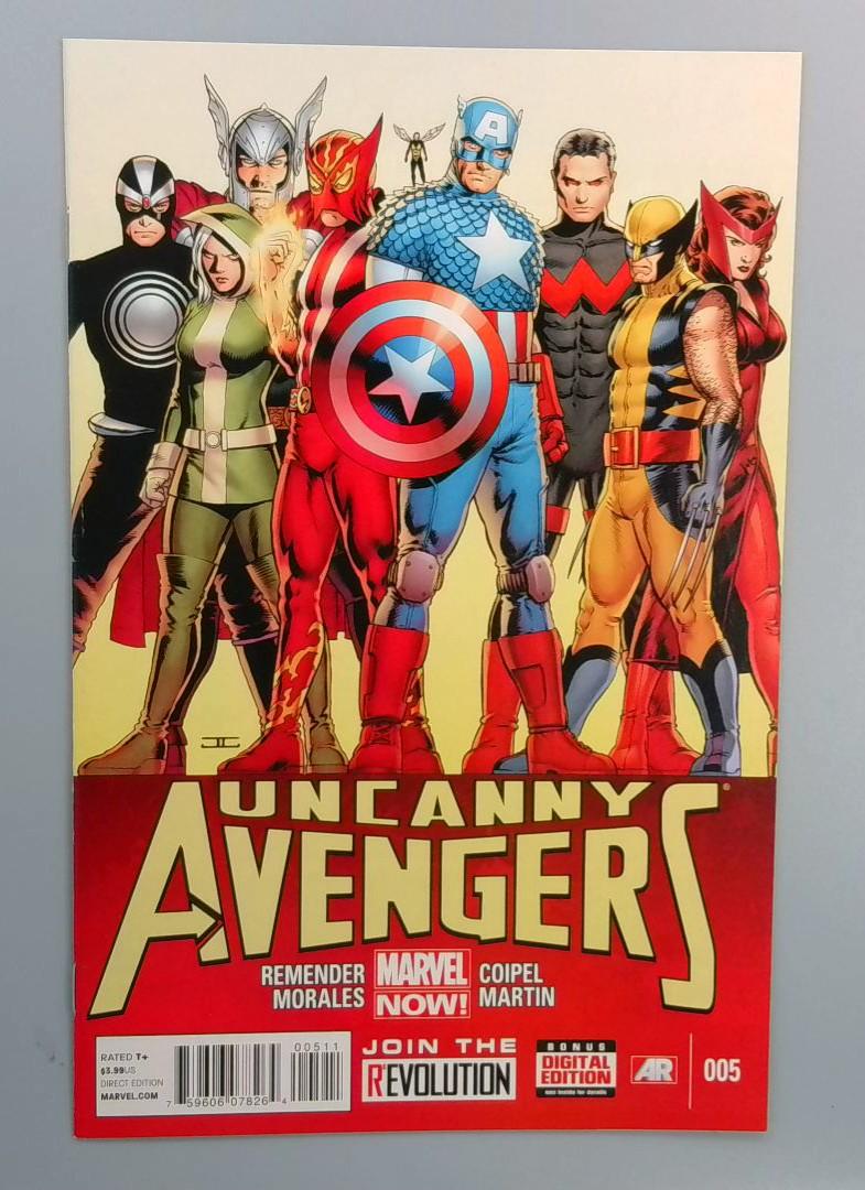 Uncanny Avengers #5, NM Team Cover, Marvel, 2013