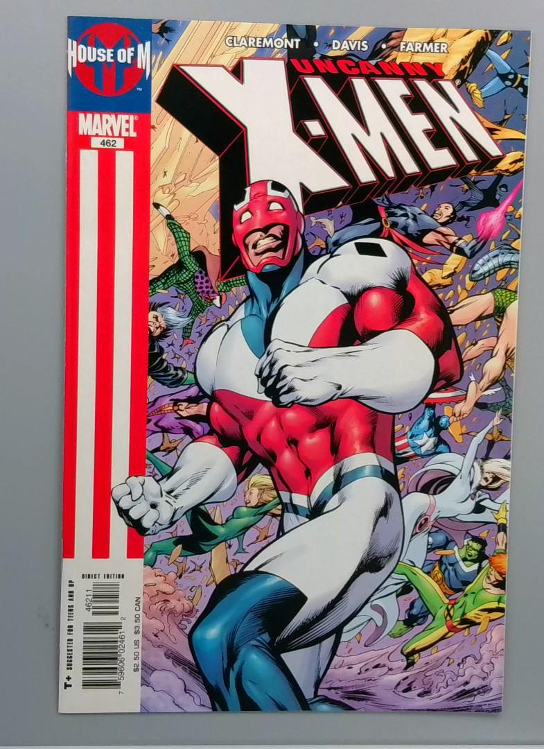 Uncanny X-Men #462, VF/NM Captain Britain Marvel, 2005
