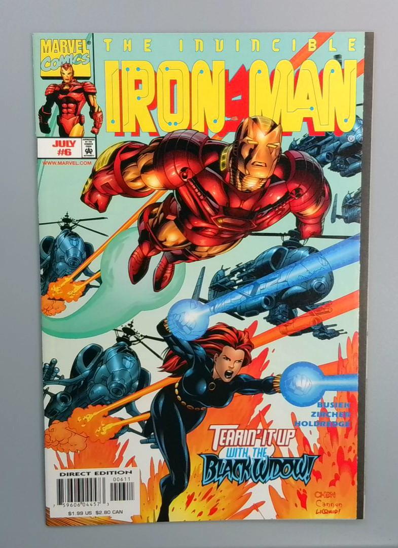 Iron Man #6, NM Black Widow Marvel 1998
