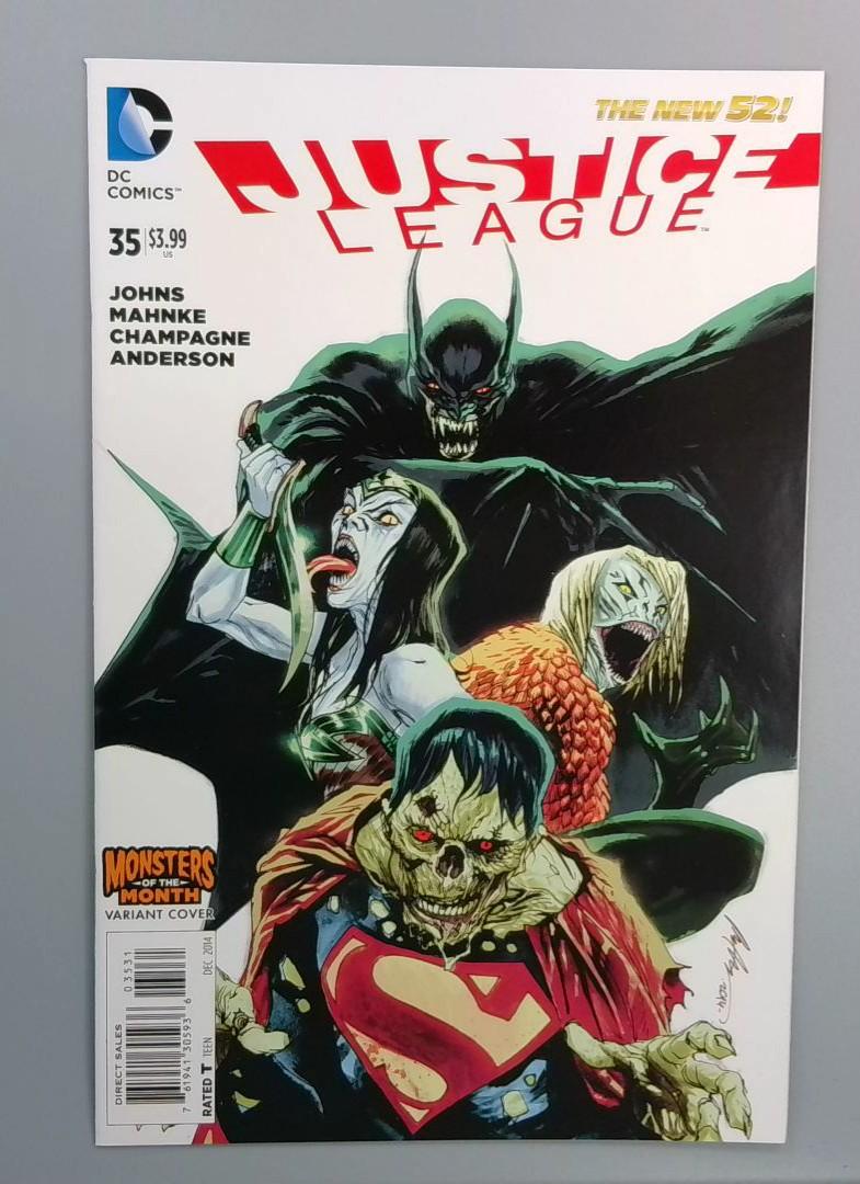 Justice League #35 NM Monsters of the Month Variant, DC Comics, 2014