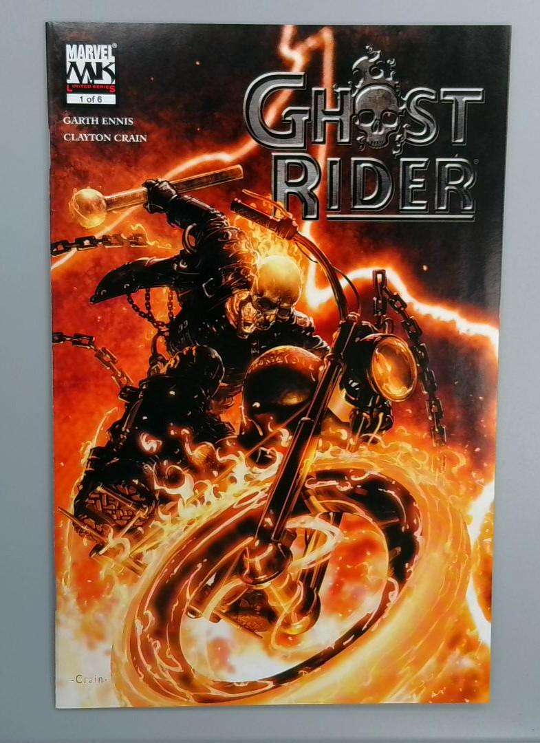 Ghost Rider #1 NM Clayton Crain Cvr, Marvel, 2005