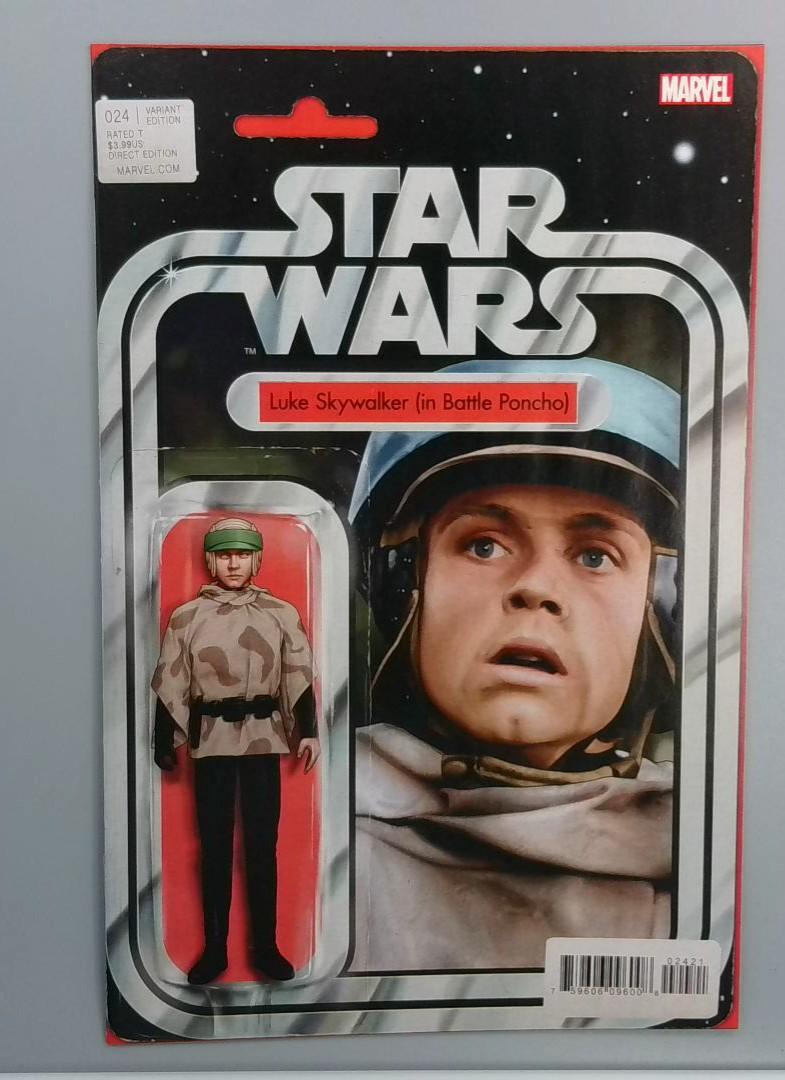 Star Wars #24, NM Luke Skywalker (in Battle Poncho) Variant, Marvel