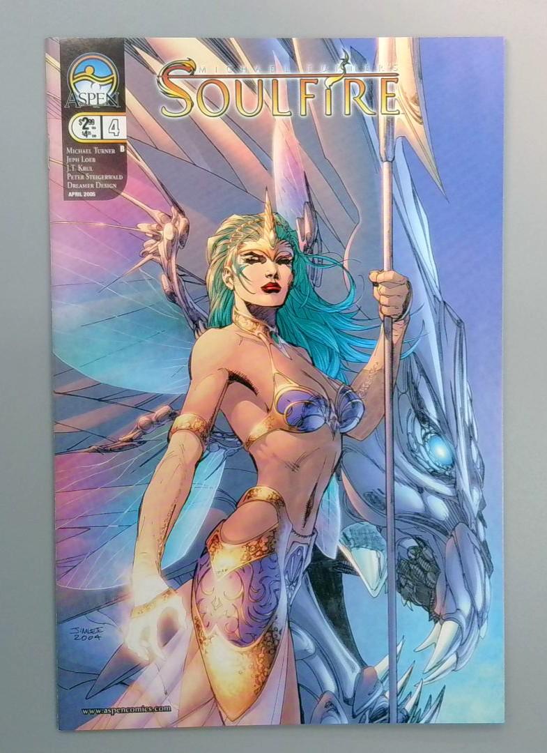 Soulfire #4, NM Jim Lee Cover, Aspen, 2005