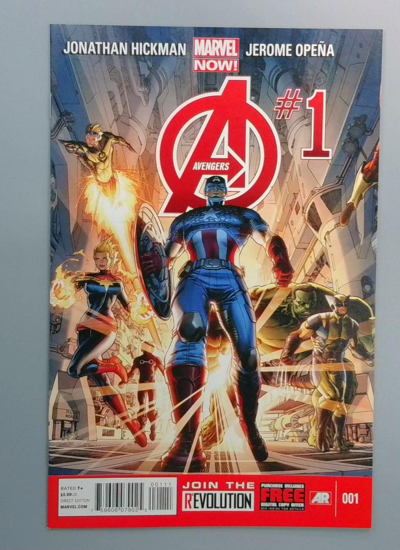 Avengers #1 NM Jerome Opeña Cvr, Marvel, 2012