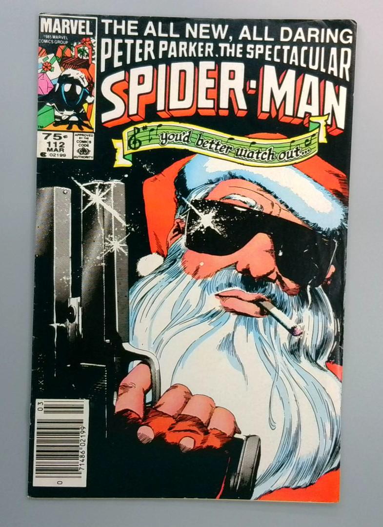 Spectacular Spider-Man #112, Newsstand, Marvel, 1985
