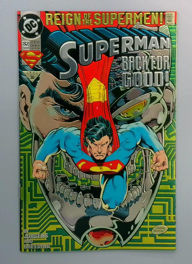 Superman #82, NM Foil Cvr, DC, 1993