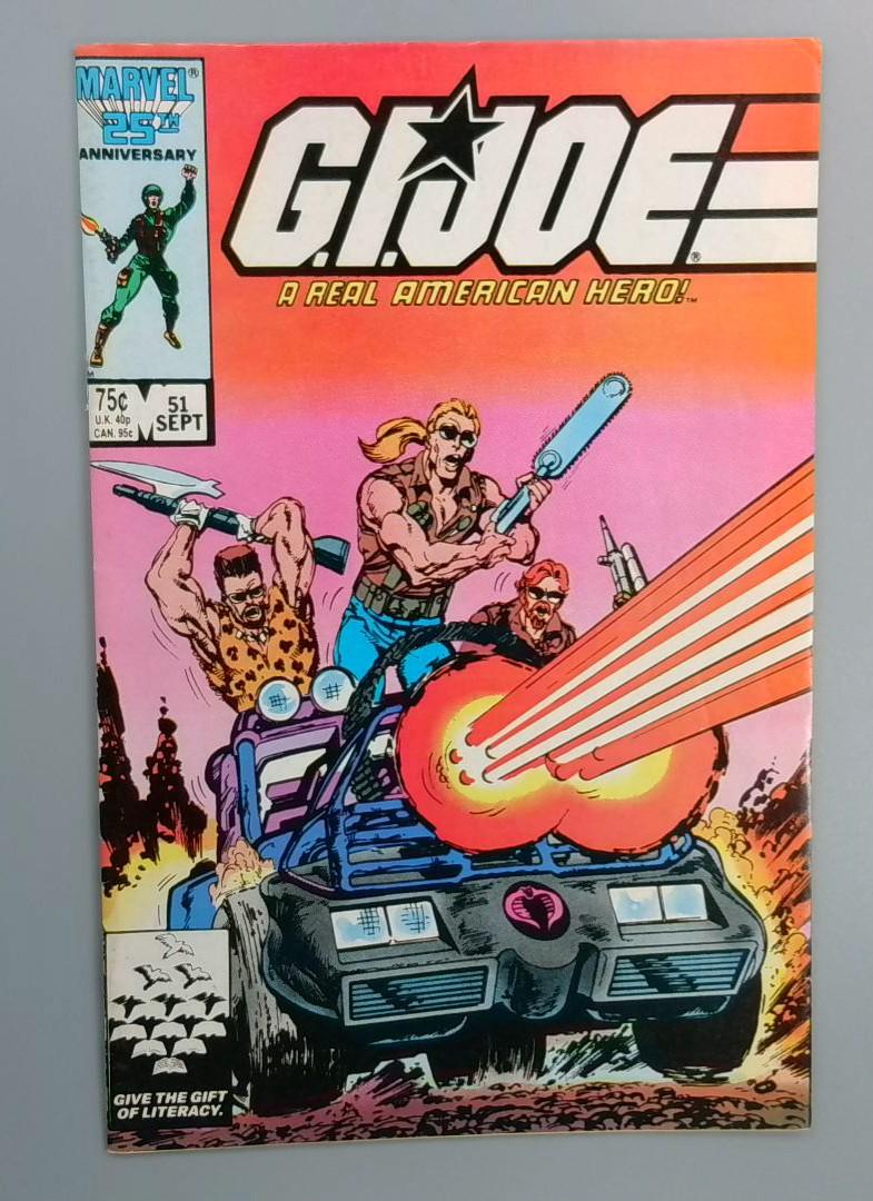 G.I. Joe A Real American Hero #51, 1st Print, Marvel, 1986