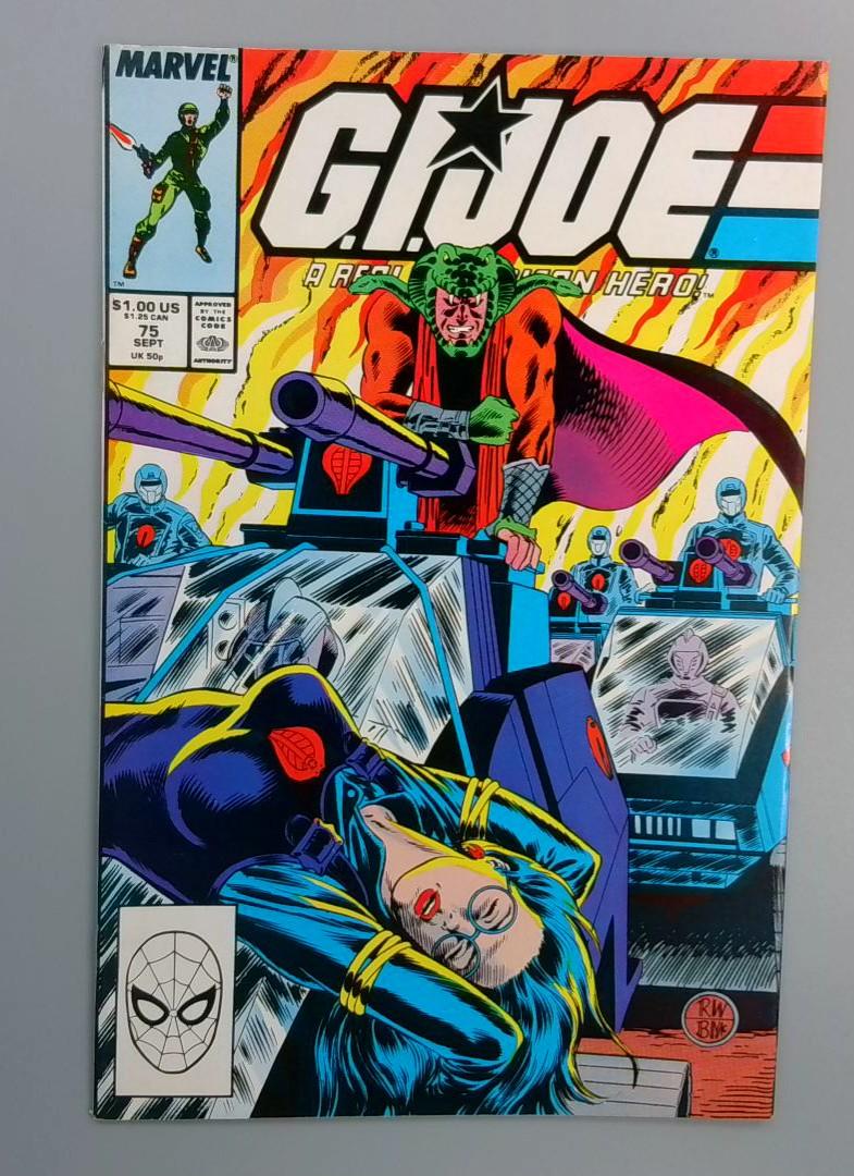 G.I. Joe A Real American Hero #75,NM-  Marvel 1988