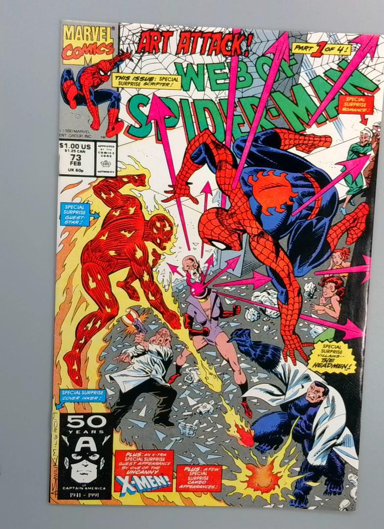 Web of Spider-Man #73, VF Marvel, 1990
