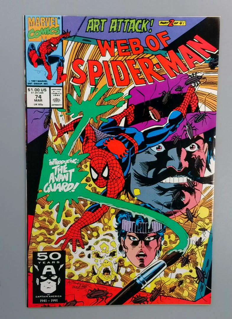 Web of Spider-Man #74, VF+ Marvel, 1991