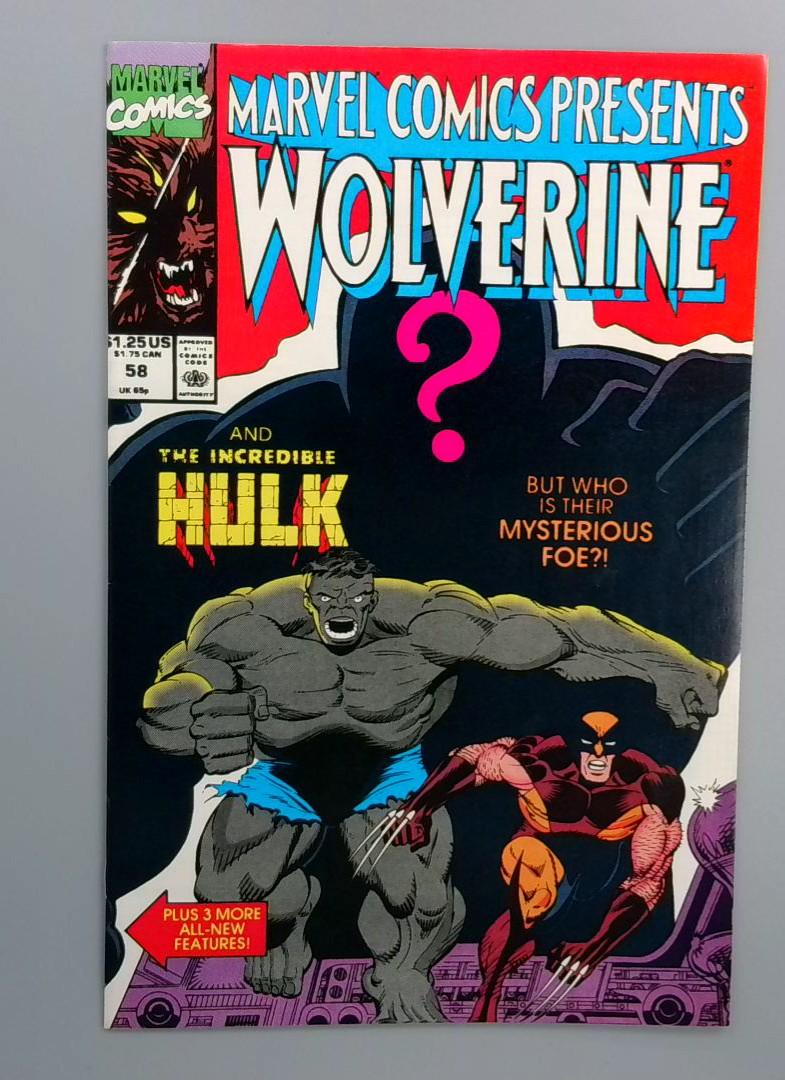 Marvel Comics Presents #58, NM- Wolverine  Hulk Marvel