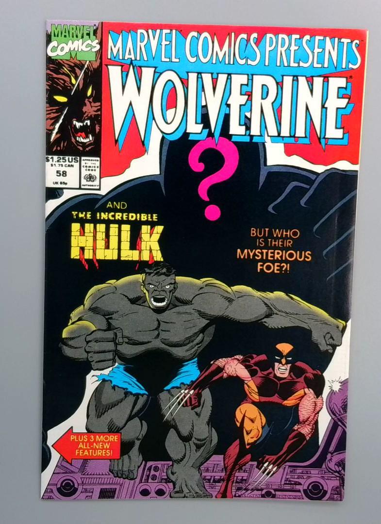 Marvel Comics Presents #58 VF+ Hulk. Wolverine, Marvel