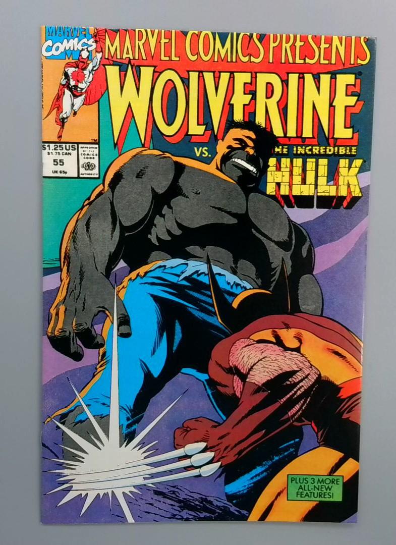Marvel Comics Presents #55 NM Wolverine vs Incredible Hulk, Marvel