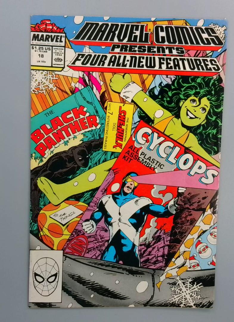 Marvel Comics Presents #18, VF+ She-Hulk breaks 4th Wall Marvel, 1989