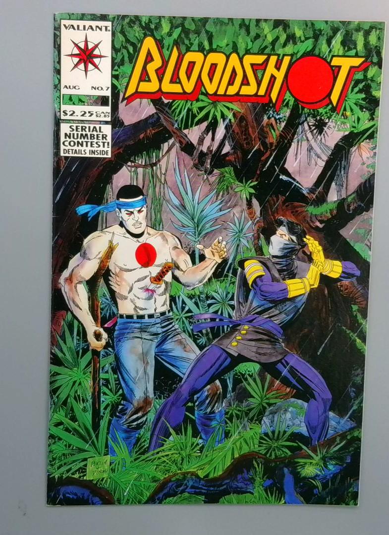 Bloodshot #7, VF 1st Full Ninjak Appearance, Valiant, 1993