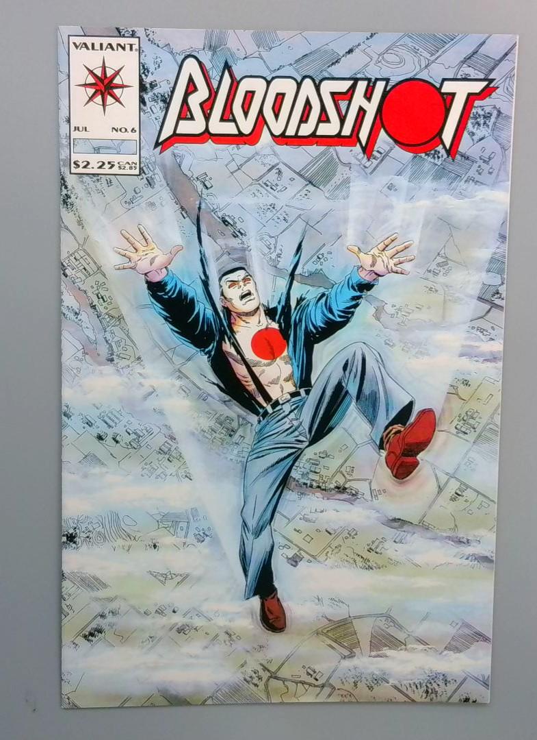 Bloodshot #6, VF/NM 1st Ninjak (Cameo) Valiant 1993
