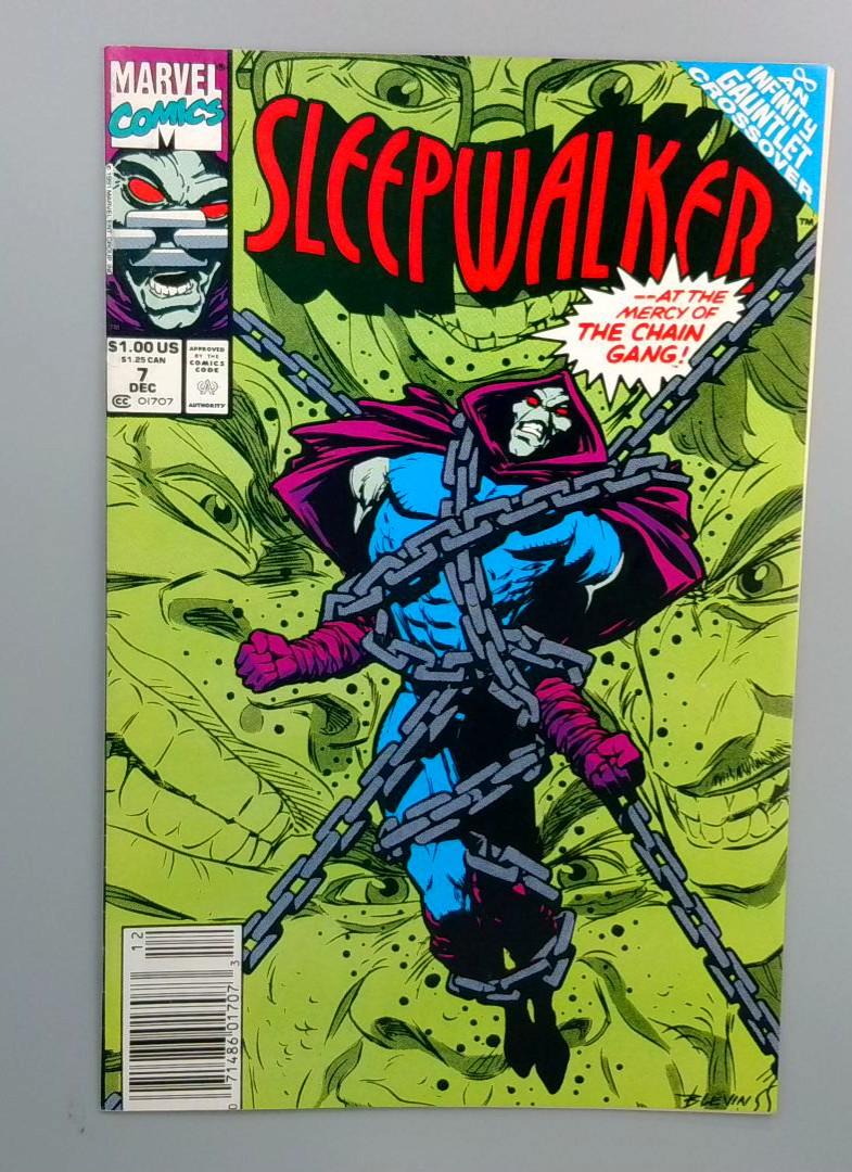 Sleepwalker #7, VF+ Newsstand Marvel, 1991