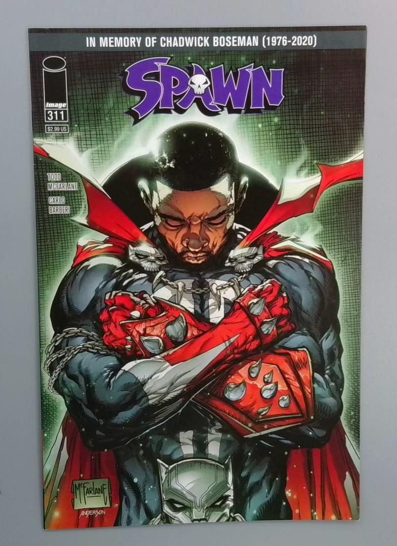 Spawn #311 NM- Chadwick Boseman Tribute Cvr, Image, 2020