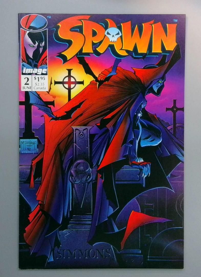 Spawn #2, NM- 1st Violator, Image, 1992