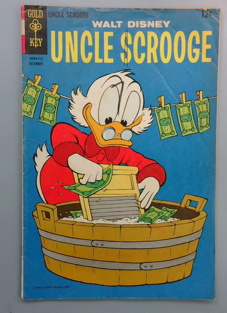 Uncle Scrooge #72, VG+ Gold Key, 1967