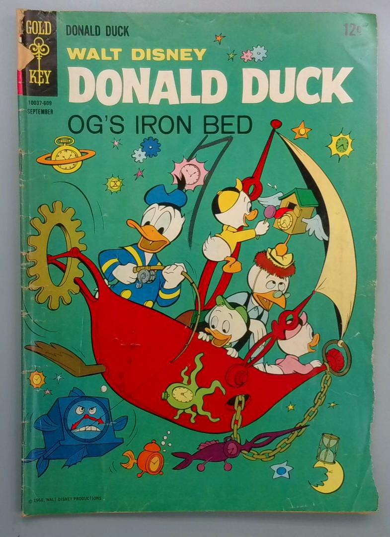 Donald Duck #109, OG's Iron Bed Bed, Gold Key, 1966