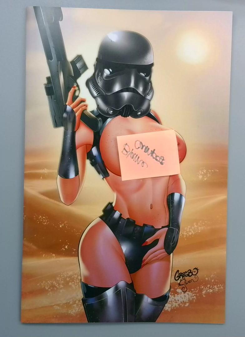 Jessi Zombie Hunter #1 NM Black Stormtrooper toples cover by Grebo LTD 100 