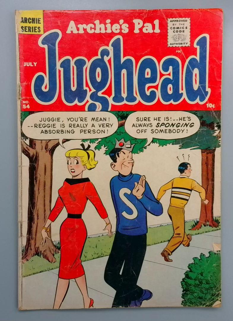 Archie's Pal Jughead #54, VG- Archie Series, July 1959
