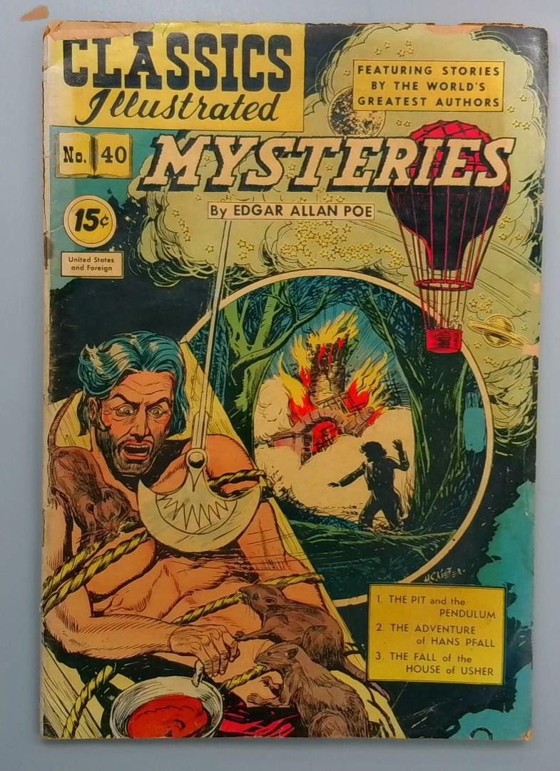Classics Illustrated #40 Mysteries, Gilberton Company, 1947