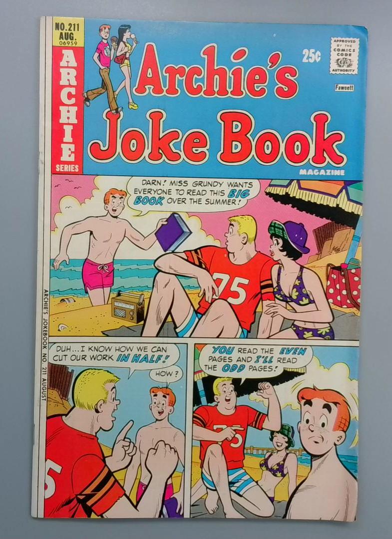 Archie's Joke Book #211, Archie Series, August 1976