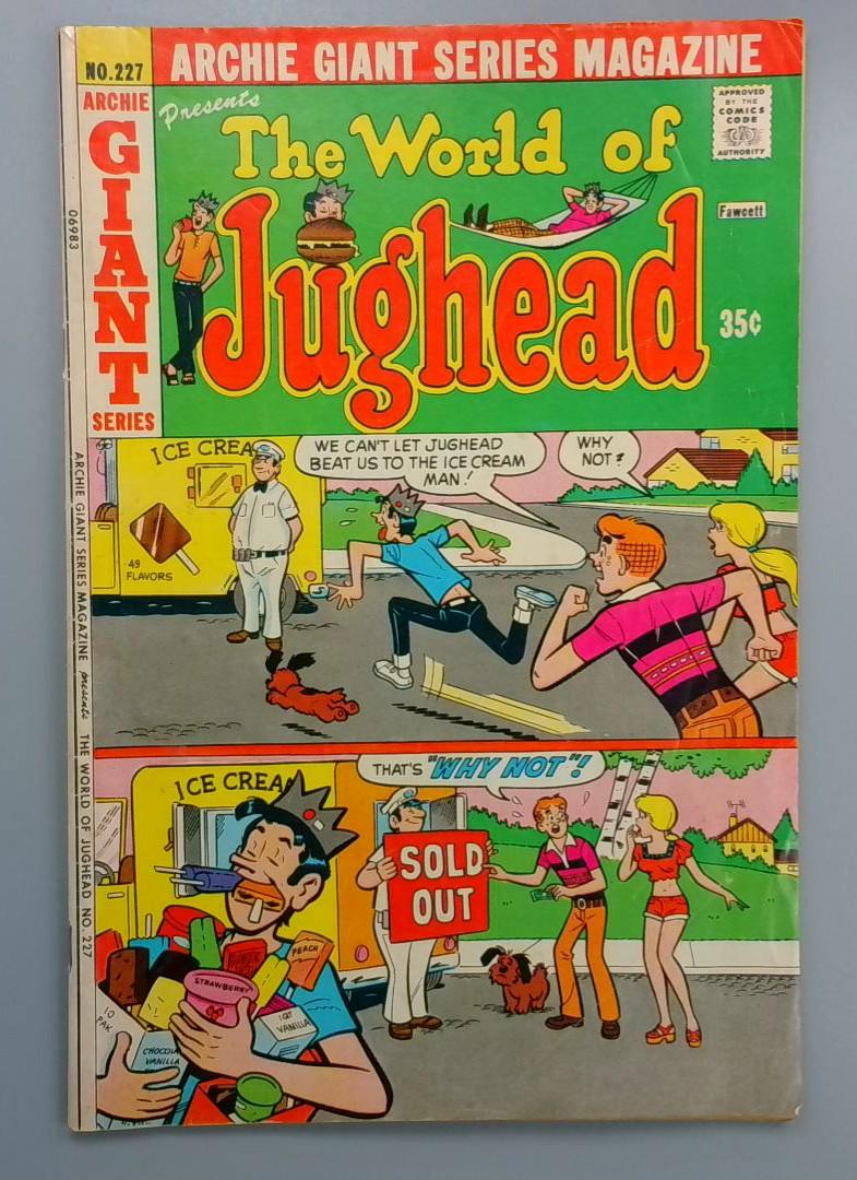 Archie Giant Series Magazine:  #227, VG+ Archie Comics, 1970s