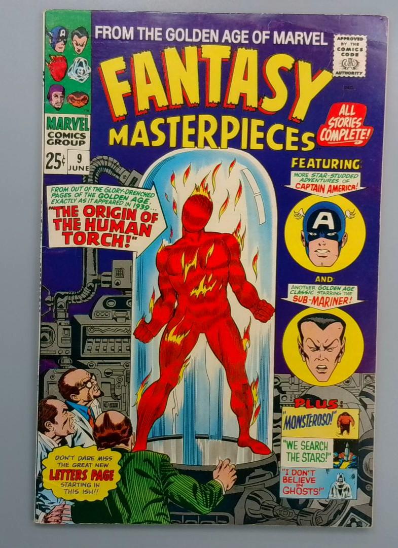 Fantasy Masterpieces #9, FN Origin of the Human Torch, Marvel, June 1967