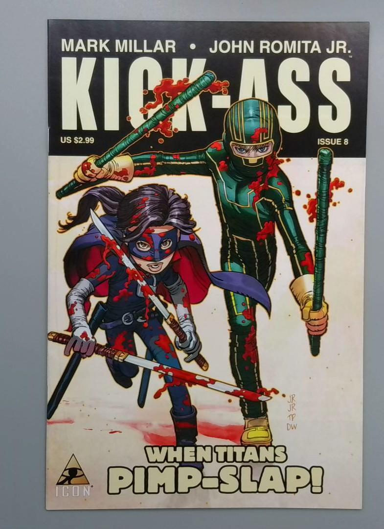 Kick-Ass #8, NM When Titans Pimp-Slap!, Icon Comics, 2008