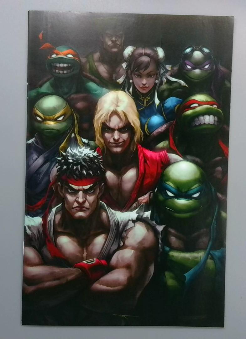 Teenage Mutant Ninja Turtles vs. Street Fighter #5, NM- Virgin Variant IDW, 2023