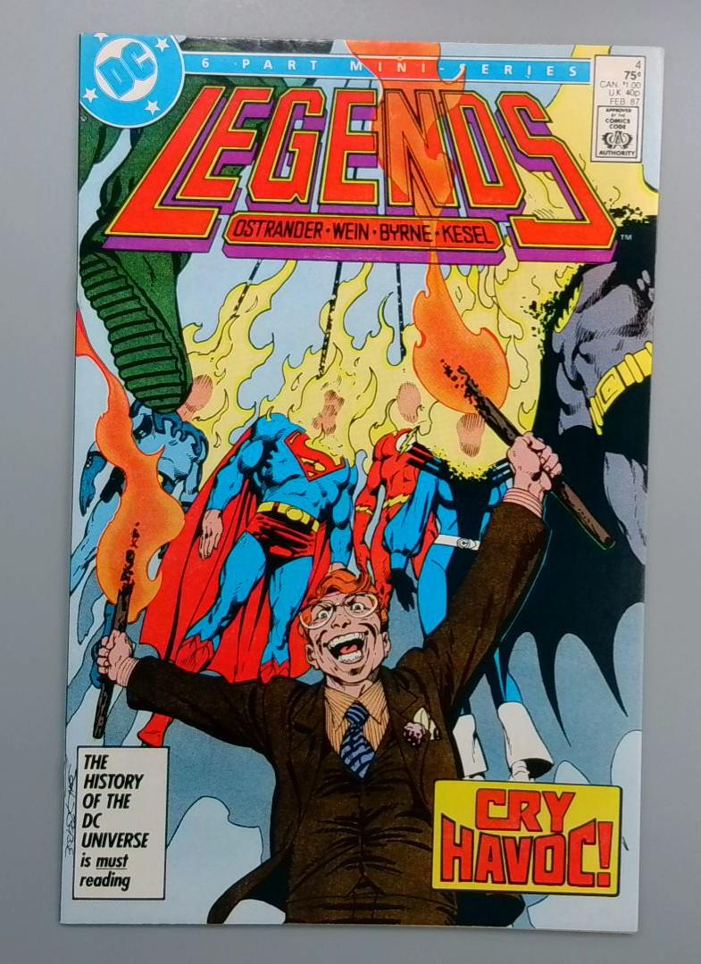 Legends #4, 6 Part Mini-Series, DC Comics, 1987