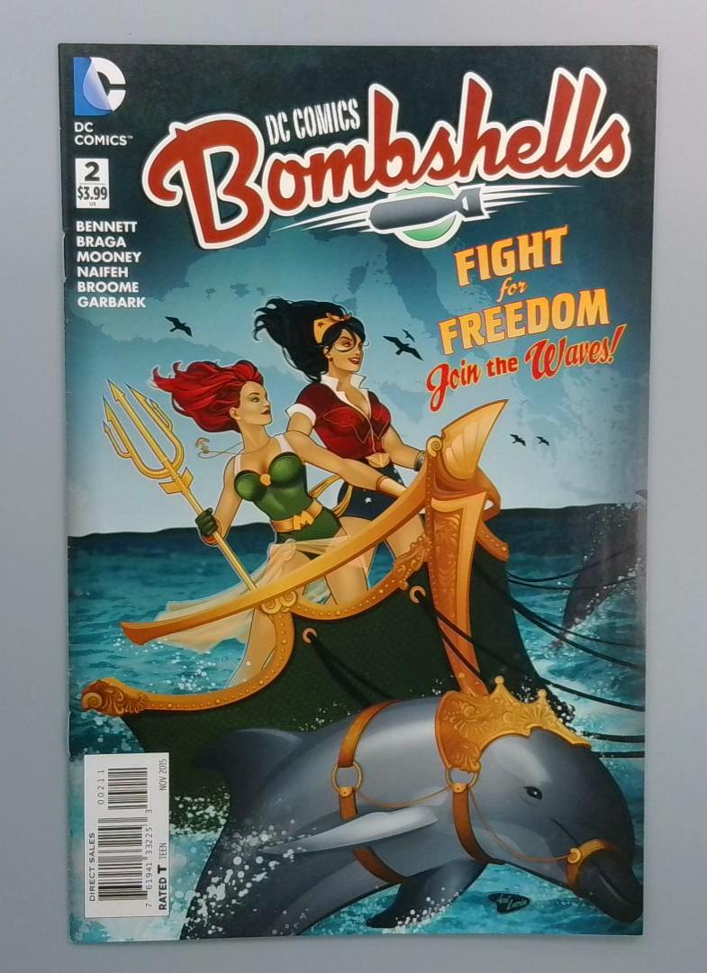 Bombshells #2, VF Fight for Freedom, DC Comics, 2015