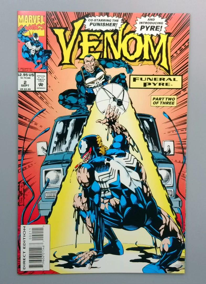 Venom #2, VF/NM Funeral Pyre , Marvel Comics, 1993