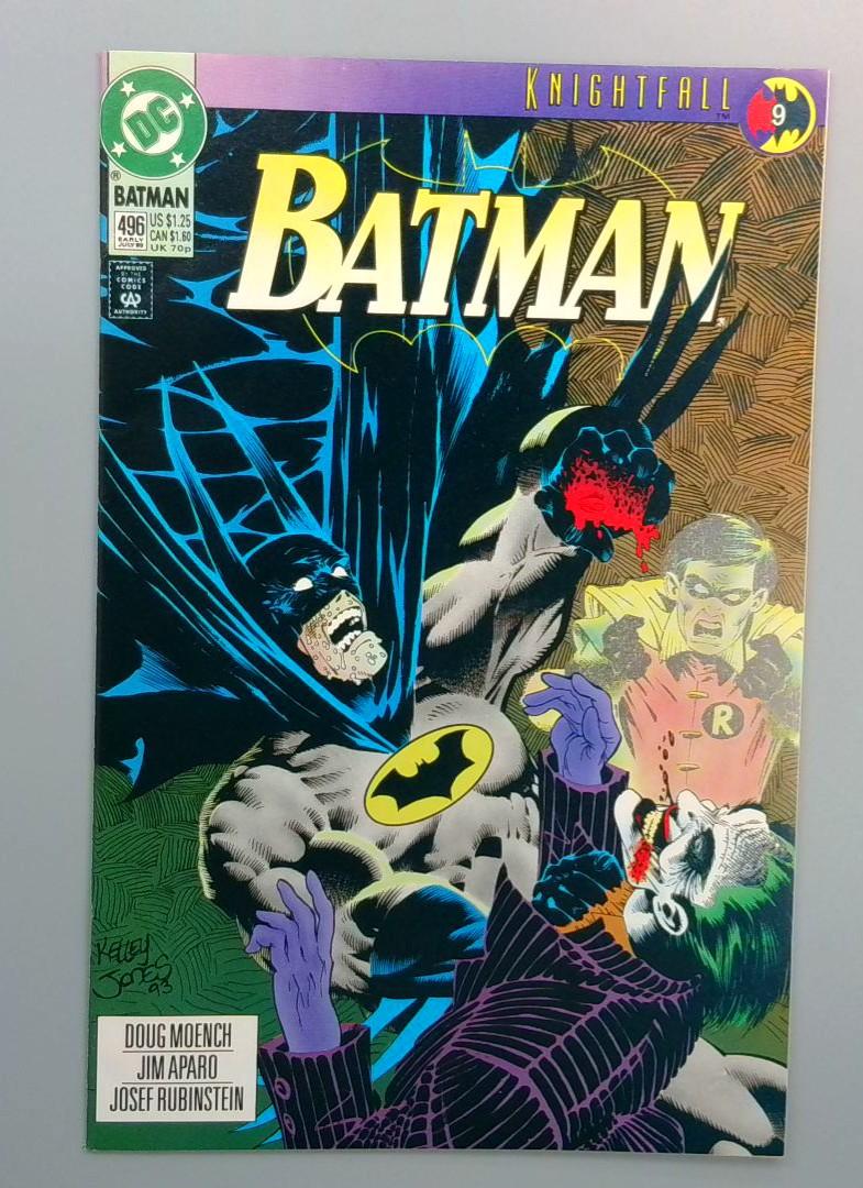 Batman #496, VF+ Knightfall Part 9, DC Comics, 1993