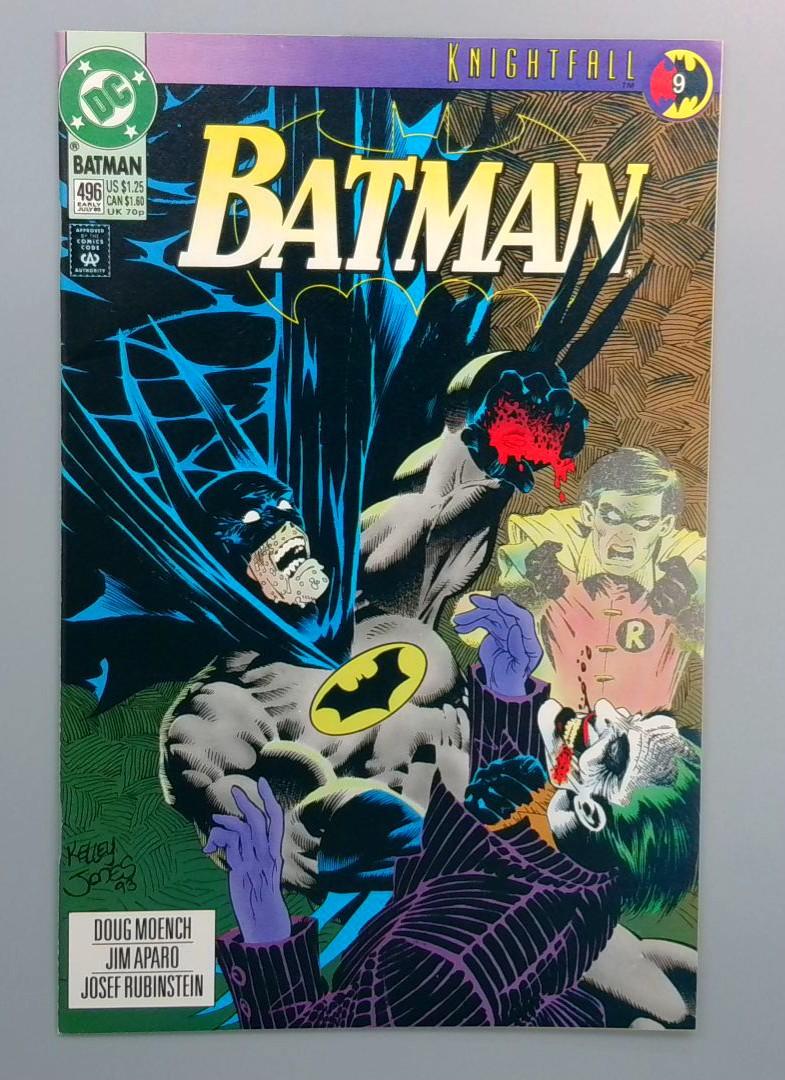 Batman #496, VF/NM Knightfall, DC Comics, 1993
