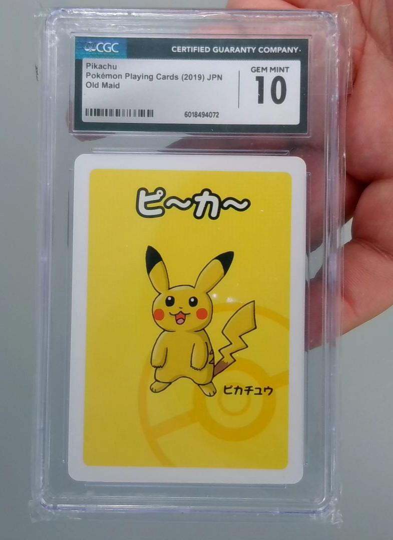Pikachu Pokémon Playing Card 2019 JPN CGC Pristine 10