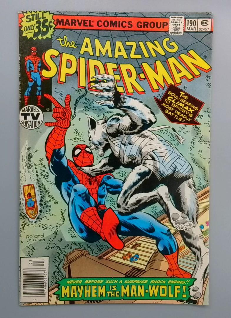 Amazing Spider-Man #190, FN+ Man-Wolf!, Marvel Comics, 1979