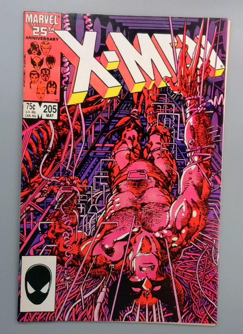 Uncanny X-Men #205, FN/VF Barry Windsor-Smith Marvel, 1986