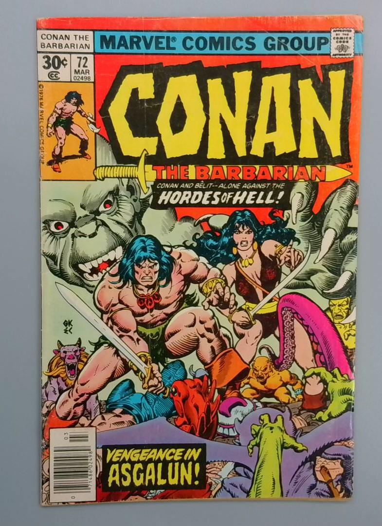 Conan the Barbarian #72, Marvel Comics Group, 1977