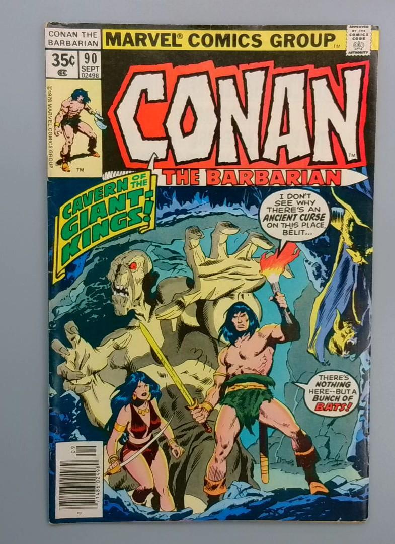 Conan the Barbarian #90, FN- Belit Appearance, Marvel Comics Group, Sept 1978