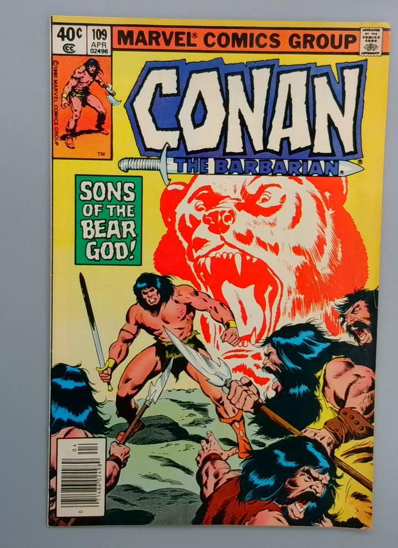 Conan the Barbarian #109, Sons of the Bear God, Marvel Comics, 1980
