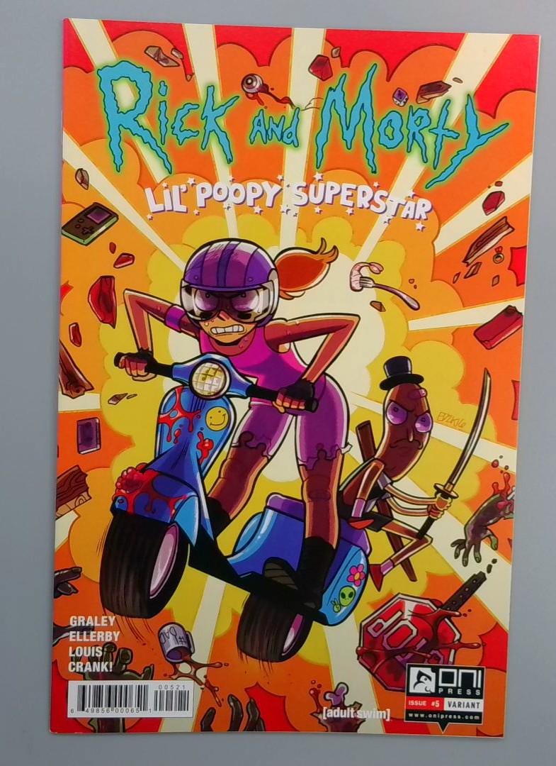 Rick and Morty Lil' Poopy Superstar #5 NM, Variant, Oni Press, 2016