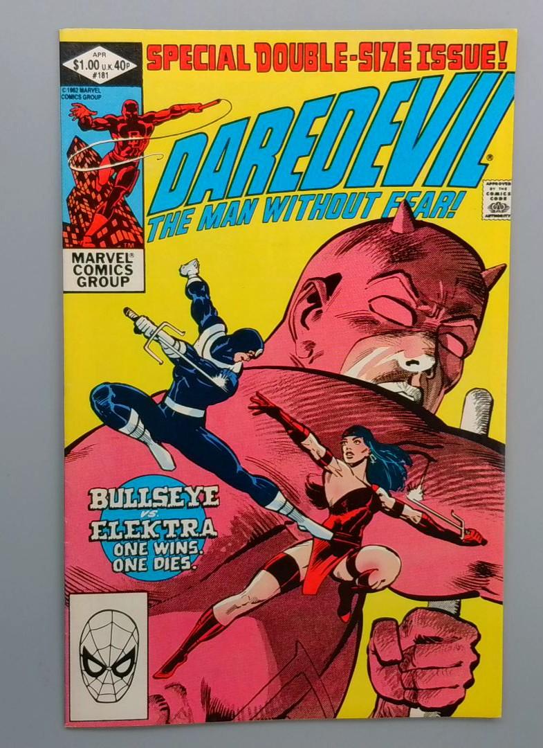 Daredevil #181, VF/NM Death of Elektra, Marvel Comics, 1982