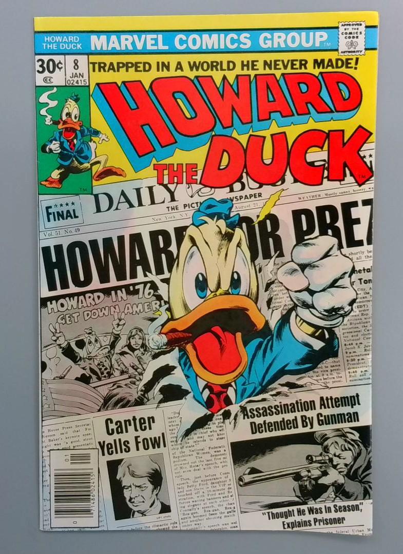 Howard the Duck #8, NM Marvel Comics Group, Jan 1977