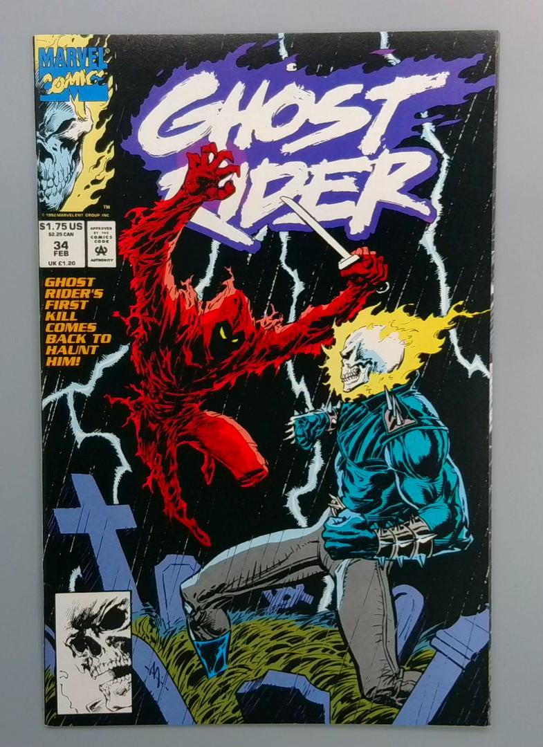 Ghost Rider #34, NM Marvel Comics, 1992