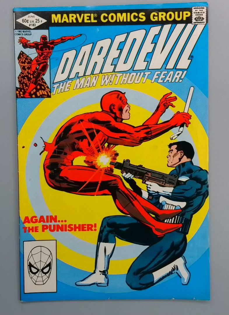 Daredevil #183, Frank Miller, The Punisher!, Marvel Comics, 1982