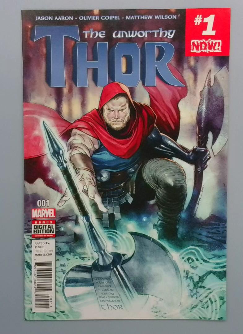 Unworthy Thor #1, NM Marvel Comics, 2016 Copy2